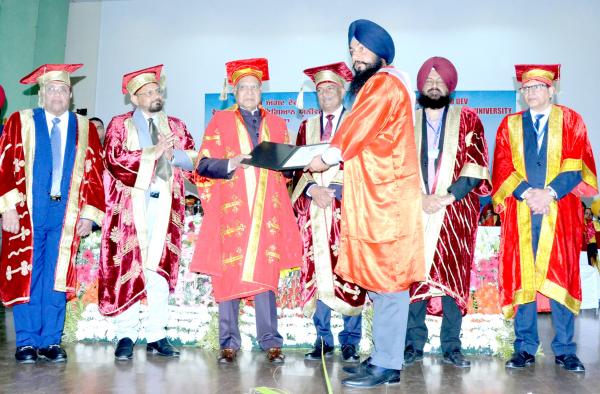 Student received degree on 4th Convocation on March 06, 2024